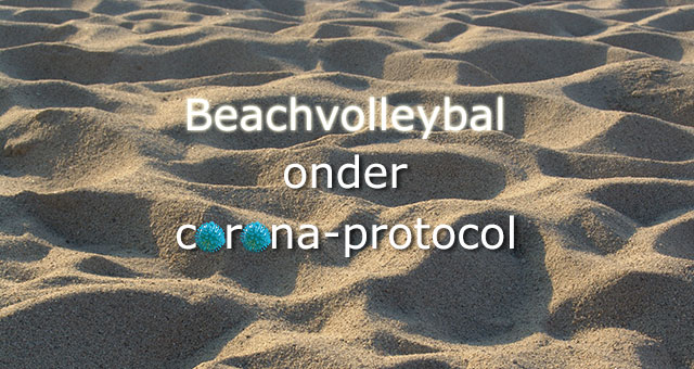 Beachvolleybal onder corona-protocol