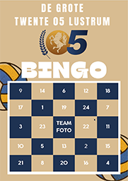 Lustrum Bingo kaart
